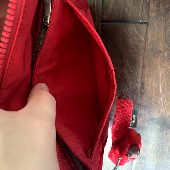Kipling Sebastian Crossbody Bag in Signature Red Nylon OS - Picture 10 of 16
